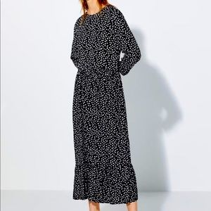 Zara Polka dot dress black dress size M